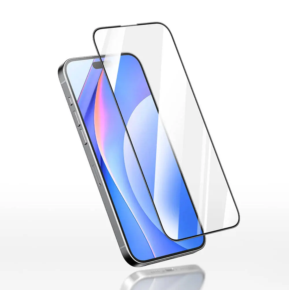 iPhone 15 Plus 3D HD Tam Kaplama Temperli Cam Ekran Koruyucu - Recci RSP-A03SD