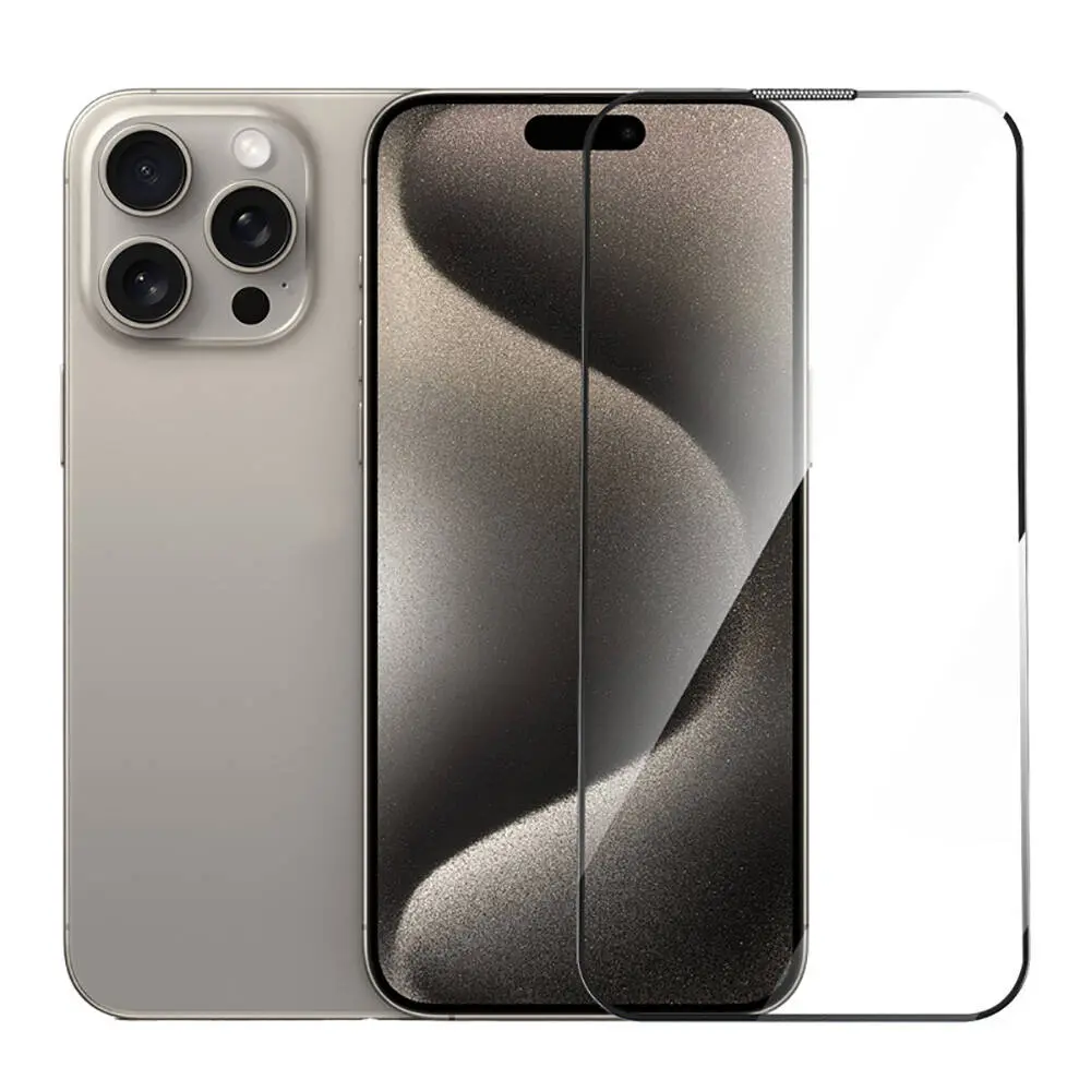 Apple iPhone 15 Plus Wiwu GT-014 Polimer Oleofobik Kaplama Şeffaf Pürüzsüz Temperli Cam Ekran Koruyucu 25'li Paket