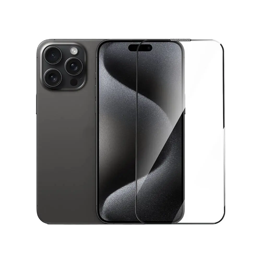 Apple iPhone 15 Plus Wiwu GT-014 Polimer Oleofobik Kaplama Şeffaf Pürüzsüz Temperli Cam Ekran Koruyucu 25'li Paket