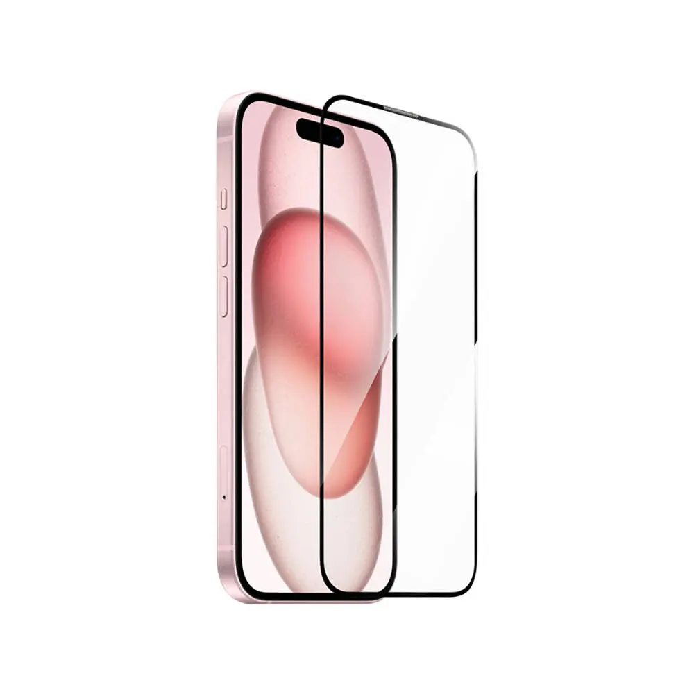 Apple iPhone 15 Plus Wiwu GT-014 Polimer Oleofobik Kaplama Şeffaf Pürüzsüz Temperli Cam Ekran Koruyucu 25'li Paket