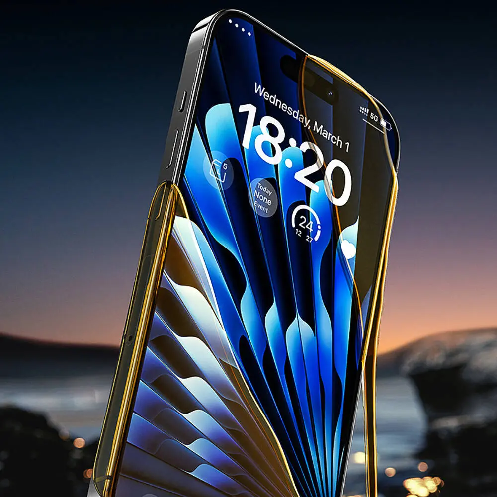 iPhone 15 Pro Temperli Cam Ekran Koruyucu, Uygulama Aparatlı - Benks Glass Warrior HD