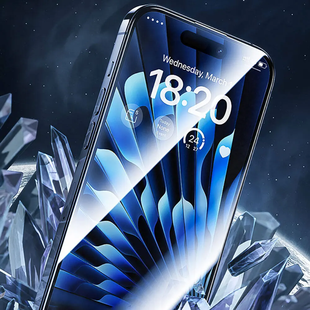 iPhone 15 Pro Temperli Cam Ekran Koruyucu, Uygulama Aparatlı - Benks Glass Warrior