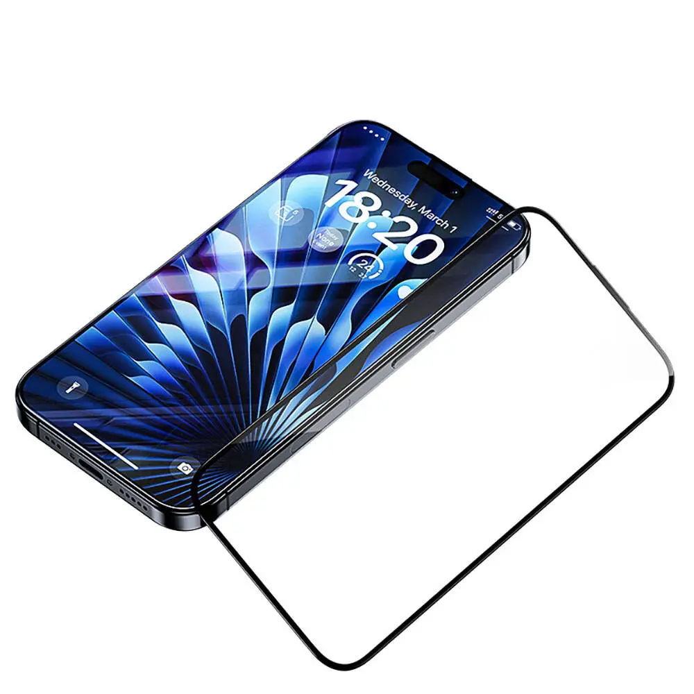 iPhone 15 Pro Temperli Cam Ekran Koruyucu, Uygulama Aparatlı - Benks Glass Warrior