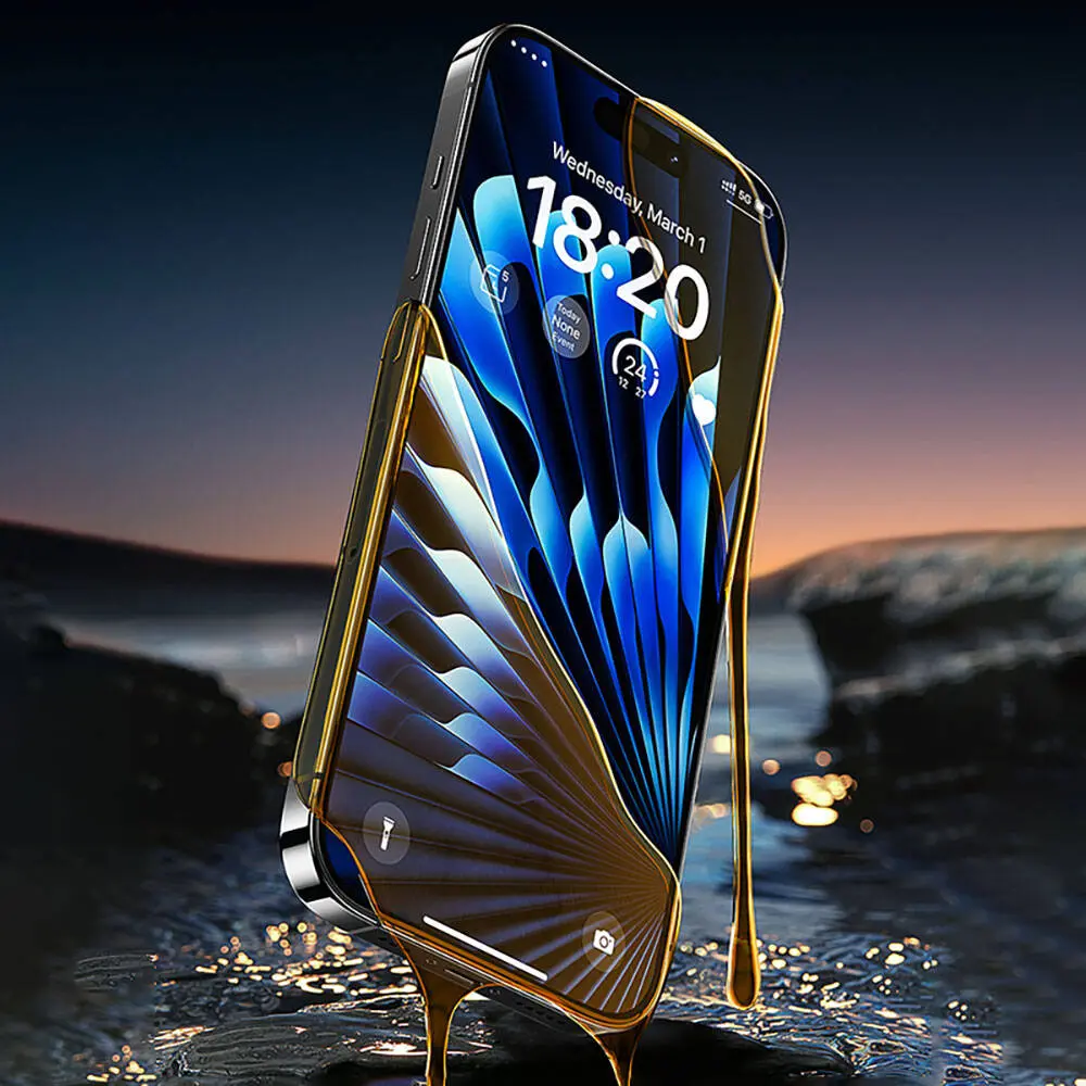 iPhone 15 Pro Temperli Cam Ekran Koruyucu, Uygulama Aparatlı - Benks Glass Warrior