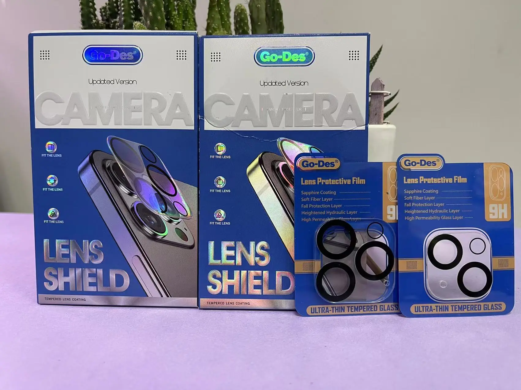 iPhone 15 Pro Kamera Lens Koruyucu - Go Des Lens Shield CL-14