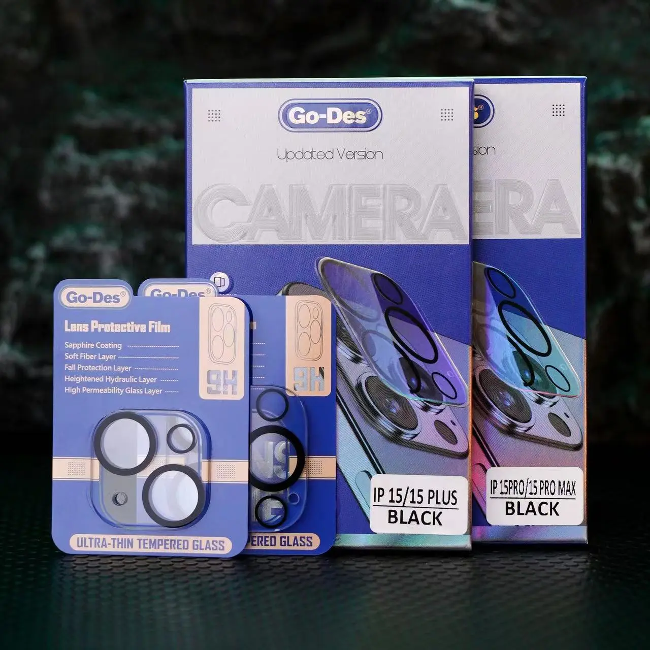 iPhone 15 Pro Kamera Lens Koruyucu - Go Des Lens Shield CL-14