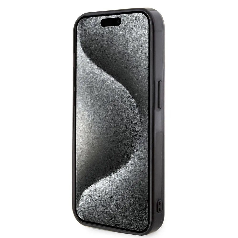 iPhone 15 Pro Çift Katmanlı Lisanslı Kılıf - AMG Dörtgen Şerit Desenli
