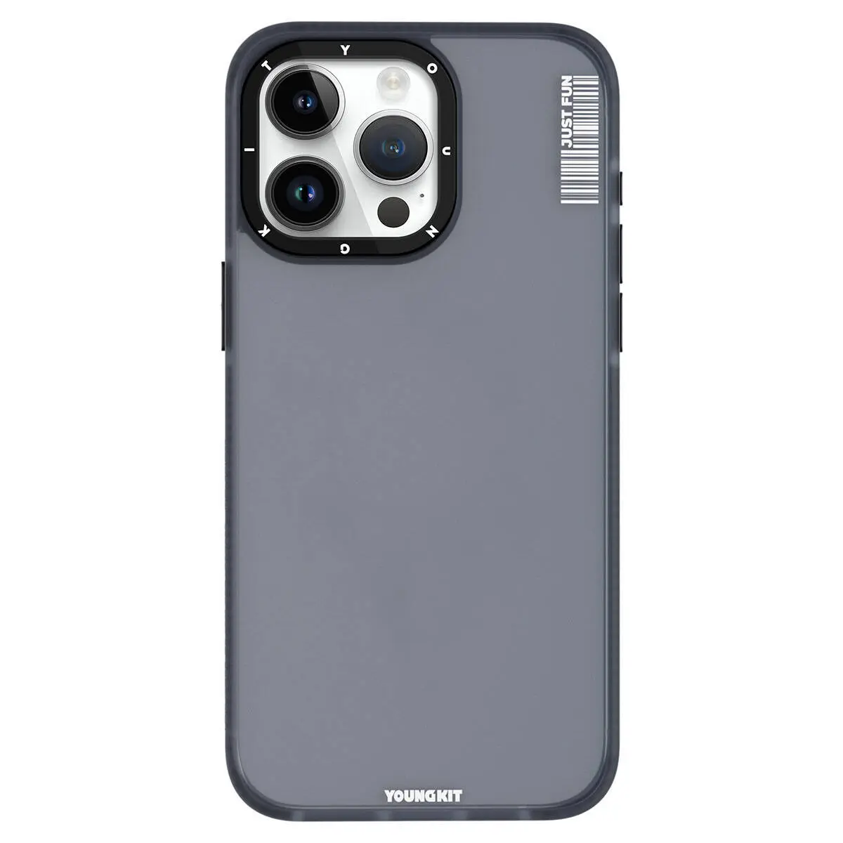 iPhone 15 Pro Şeffaf Buzlu Mat Kılıf - Youngkit Colored Sand