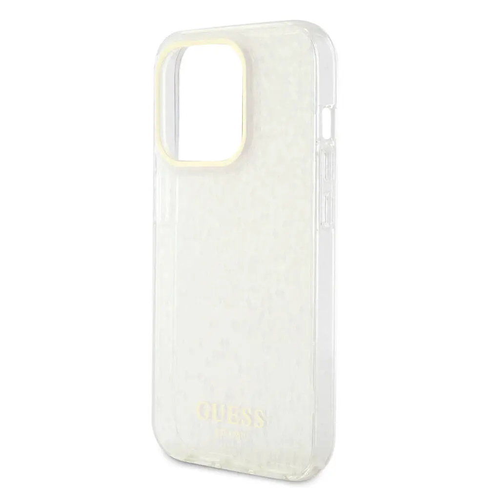 iPhone 15 Pro Guess Lisanslı Mirror Disco Yazı Logolu Kılıf