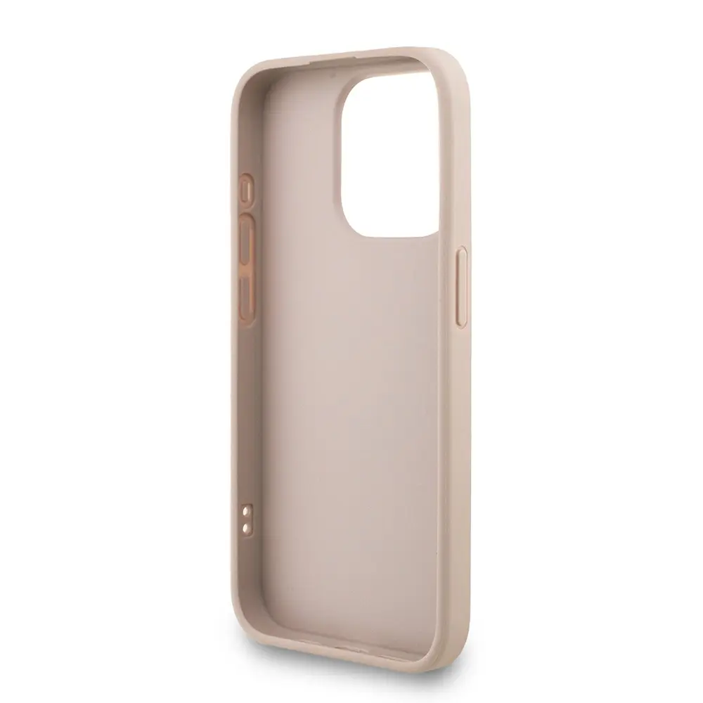 iPhone 15 Pro Lisanslı PU Deri Kılıf, Bilek Askılı - Guess