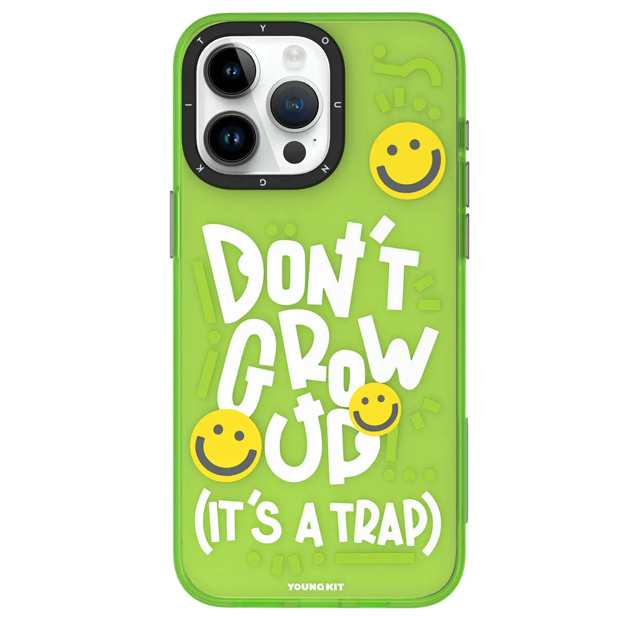 iPhone 15 Pro Desenli Kılıf, MagSafe Uyumlu - Youngkit Happy Hearth