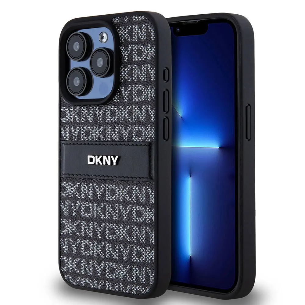 iPhone 15 Pro 3D Yazılı Desenli Kılıf - DKNY Lisanslı