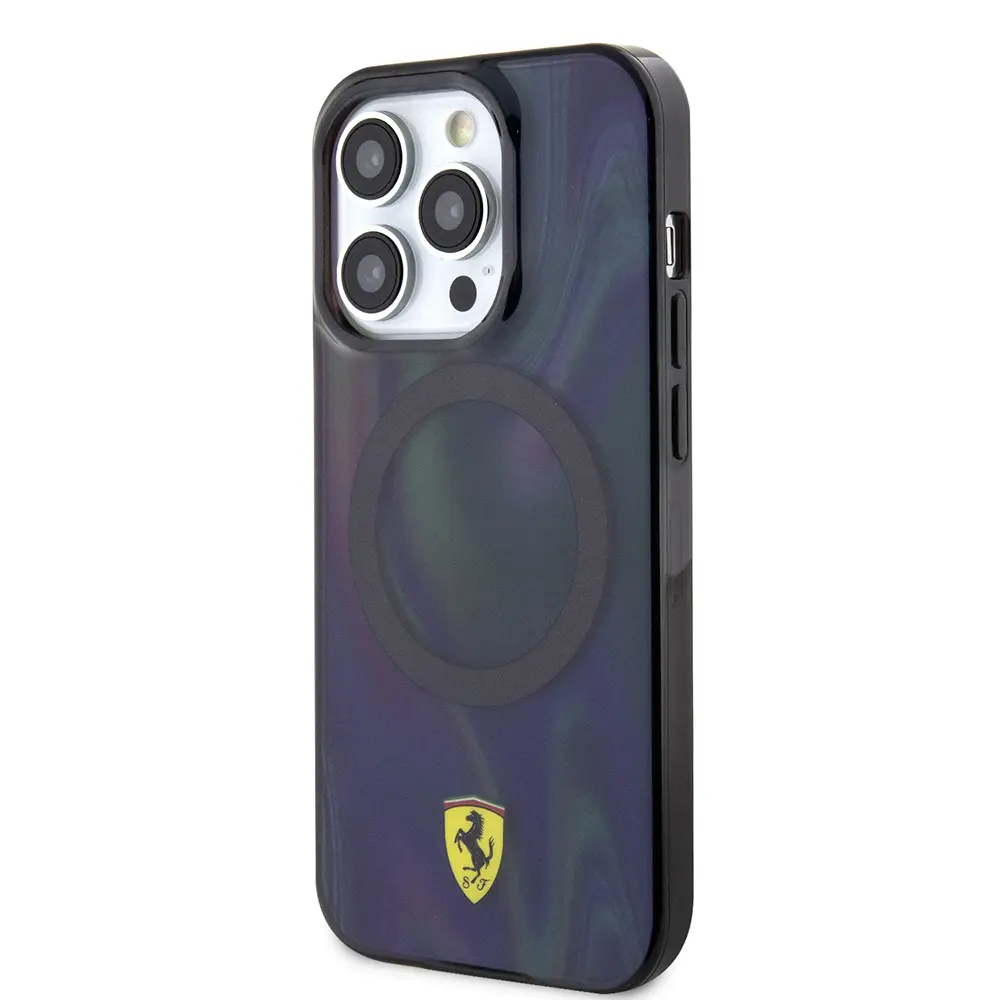 iPhone 15 Pro MagSafe Uyumlu Şeffaf Kılıf - Ferrari Iridescent
