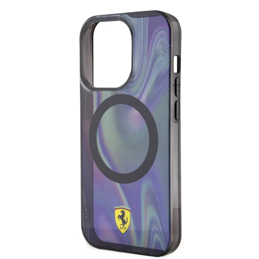 iPhone 15 Pro MagSafe Uyumlu Şeffaf Kılıf - Ferrari Iridescent