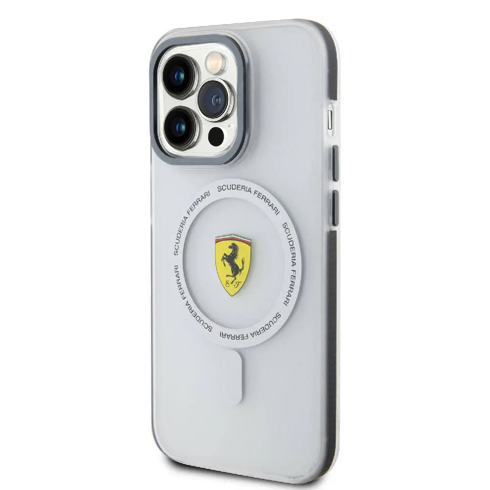 iPhone 15 Pro MagSafe Uyumlu Ferrari Lisanslı Kılıf - SF Ring