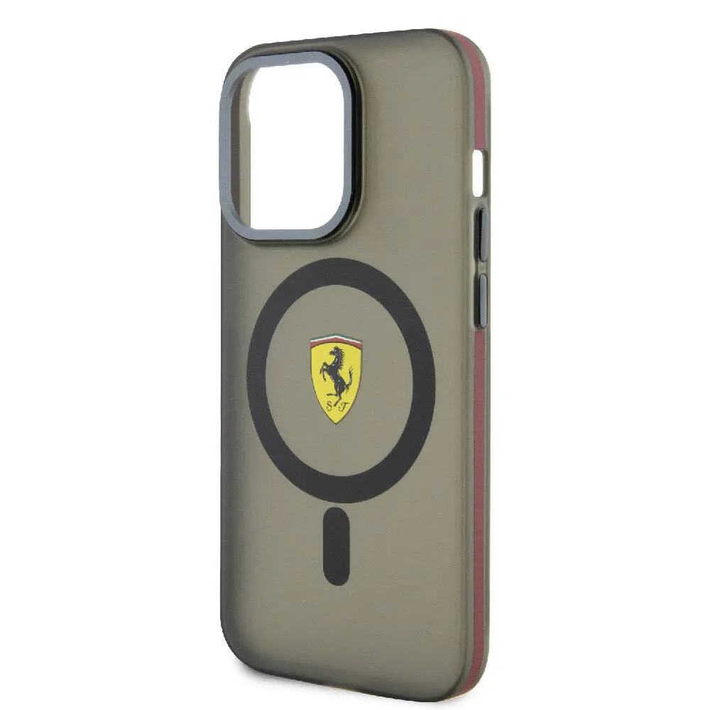 iPhone 15 Pro MagSafe Uyumlu Ferrari Lisanslı Kılıf - Kontrast Bumper