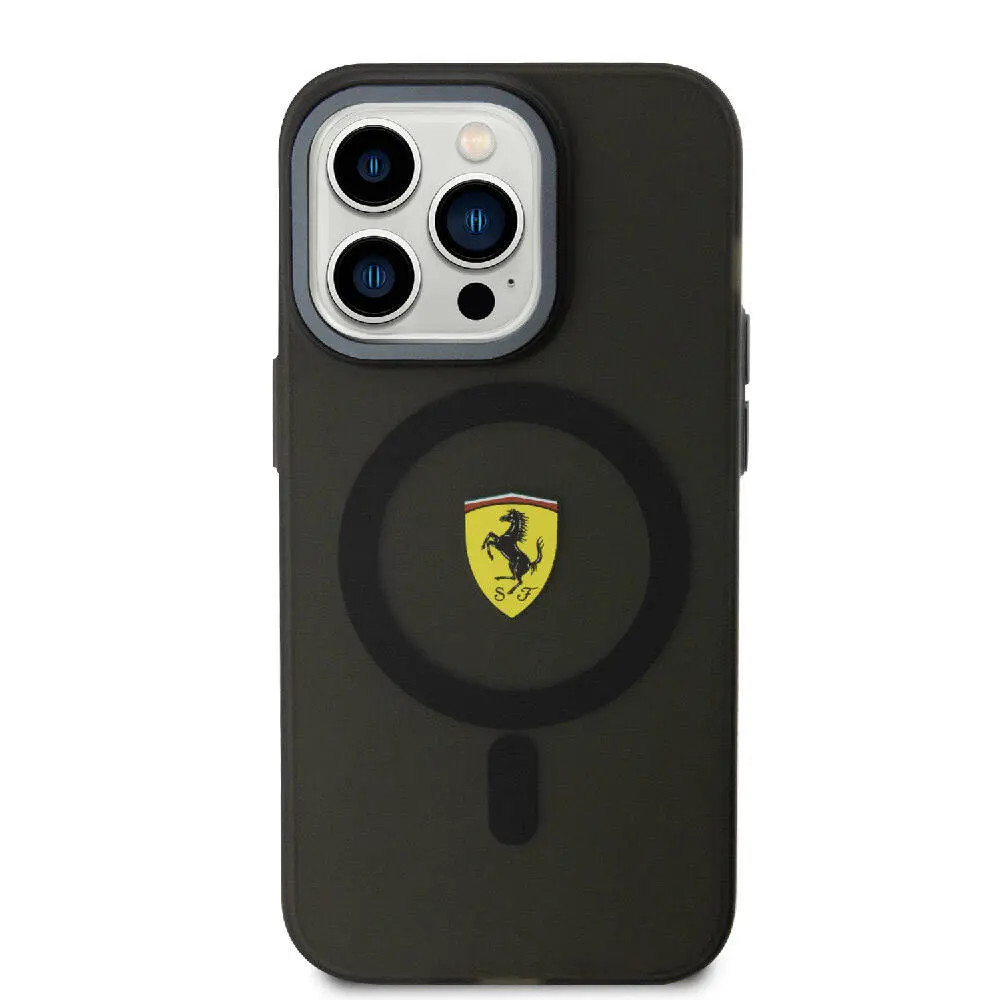 iPhone 15 Pro MagSafe Uyumlu Ferrari Lisanslı Kılıf - Kontrast Bumper