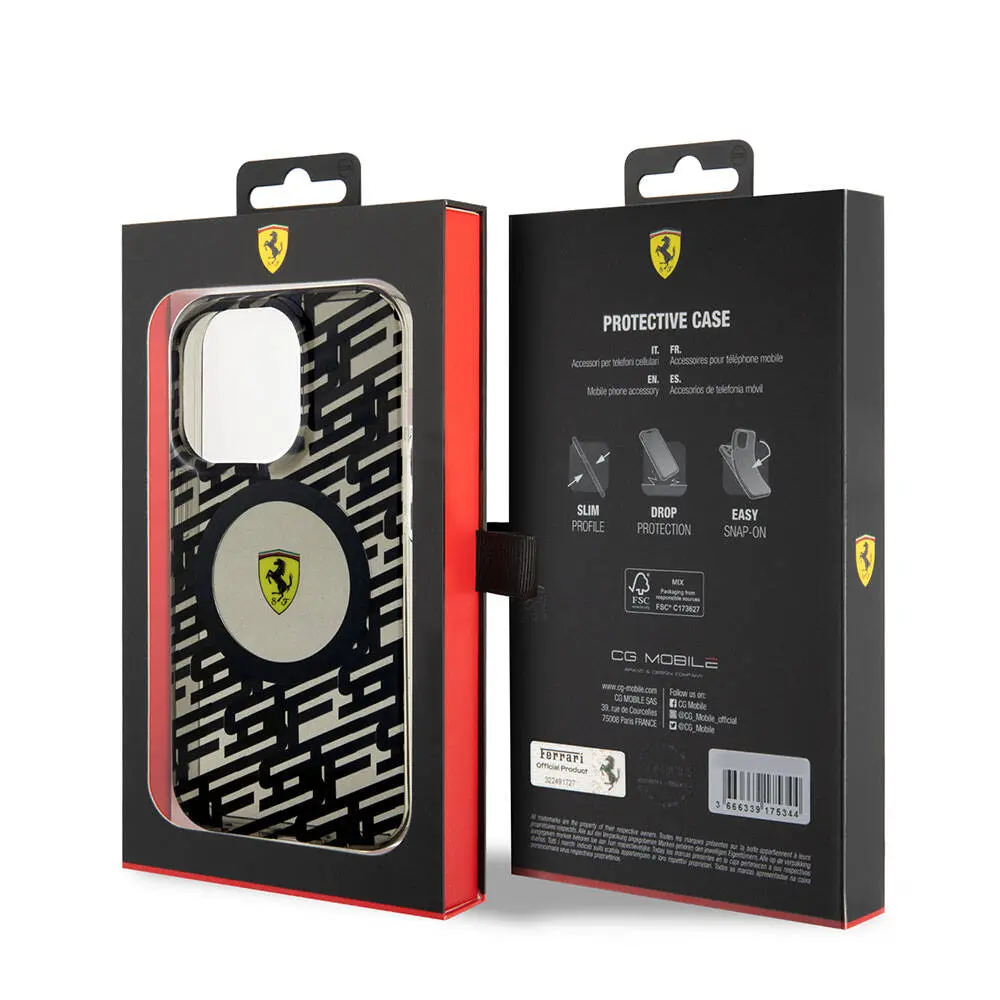 iPhone 15 Pro MagSafe Uyumlu Lisanslı Kılıf - Ferrari Multi SF