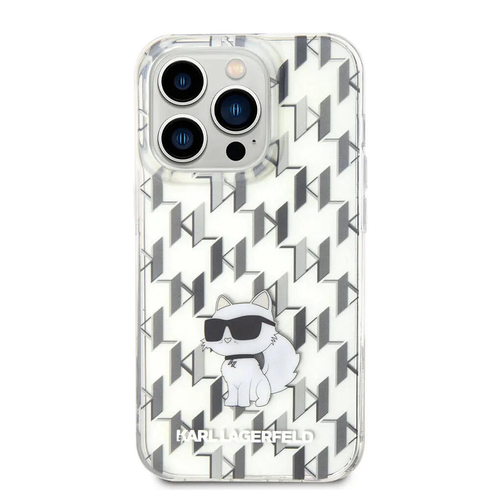 iPhone 15 Pro Kılıf, IML C Monogram Desenli - Karl Lagerfeld