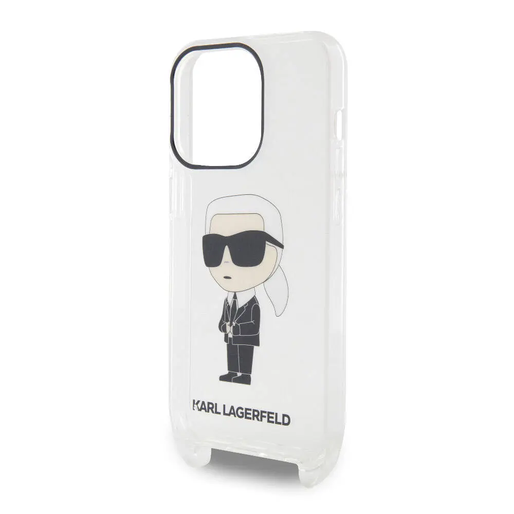 iPhone 15 Pro Boyun Askılı Crossbody Kılıf - Karl Lagerfeld