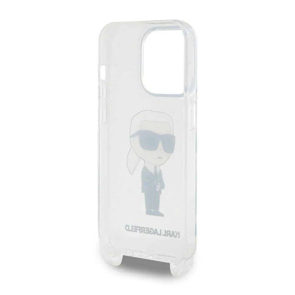 iPhone 15 Pro Boyun Askılı Crossbody Kılıf - Karl Lagerfeld