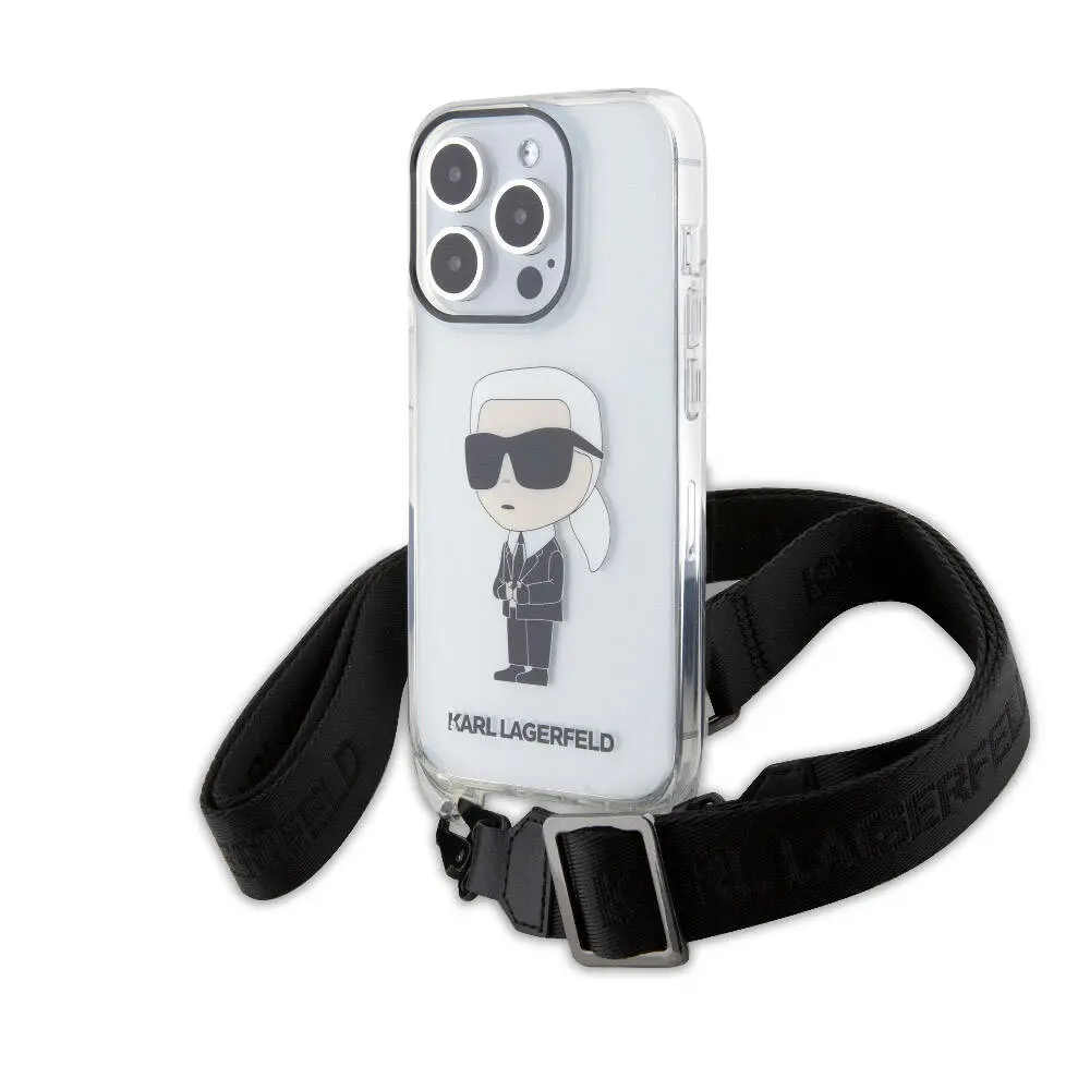 iPhone 15 Pro Boyun Askılı Crossbody Kılıf - Karl Lagerfeld