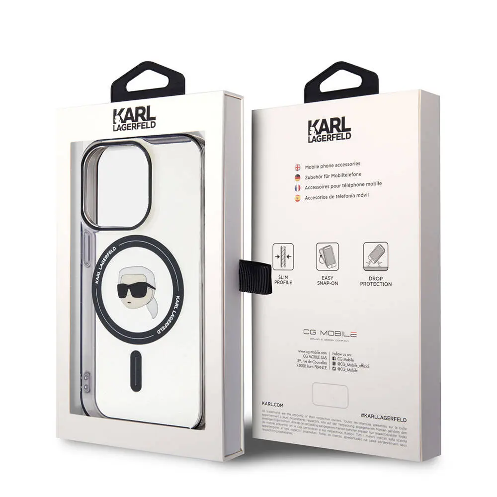 iPhone 15 Pro MagSafe Uyumlu Kılıf - Karl Lagerfeld IML Lisanslı