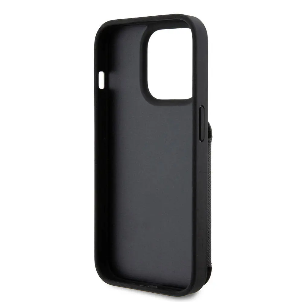 iPhone 15 Pro Standlı Kartlıklı Saffiano Kılıf - Karl Lagerfeld K&C