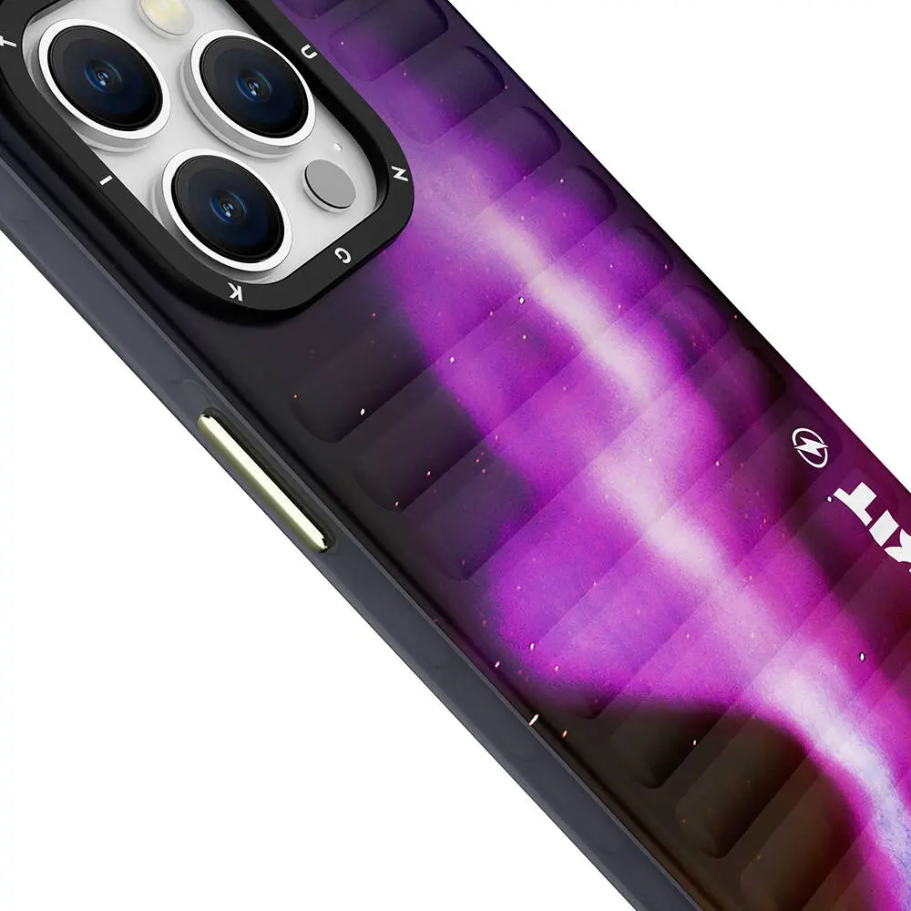 iPhone 15 Pro Kuzey Işıkları Desenli Kılıf - Youngkit Aurora