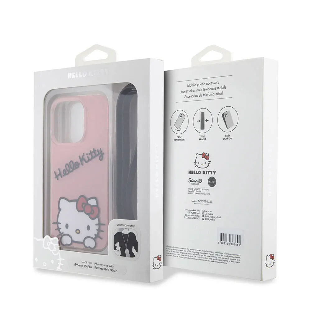 iPhone 15 Pro Askılı Hello Kitty Lisanslı Kılıf - Daydreaming