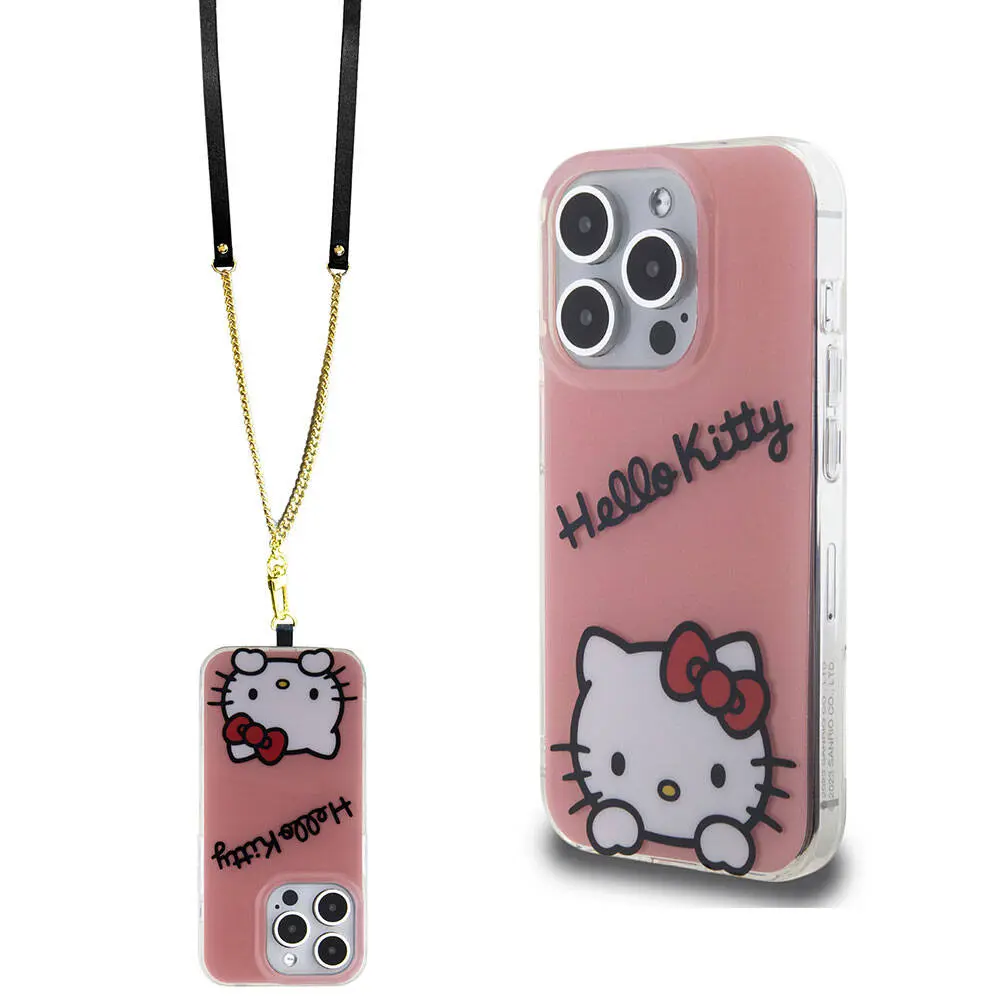 iPhone 15 Pro Askılı Hello Kitty Lisanslı Kılıf - Daydreaming