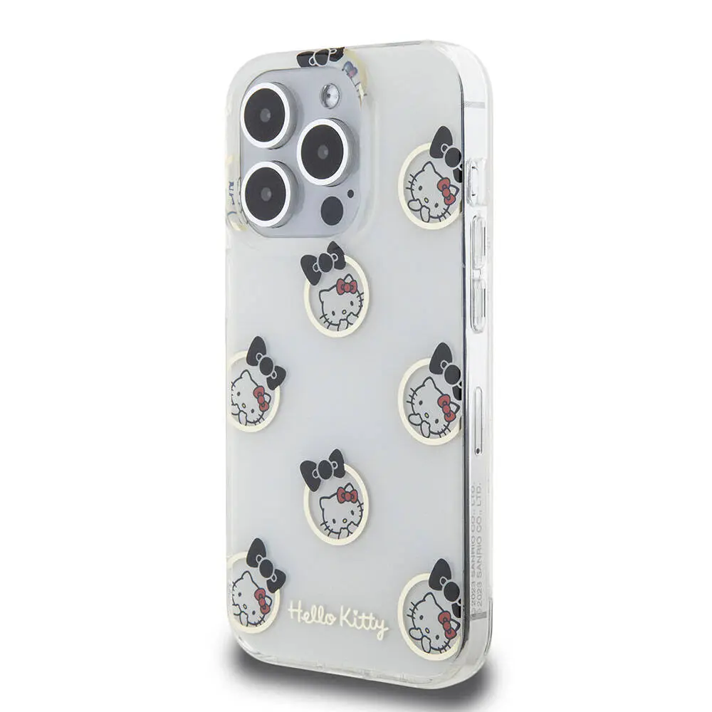 iPhone 15 Pro Lisanslı Hello Kitty Kılıf, Elektroplating Kaplama