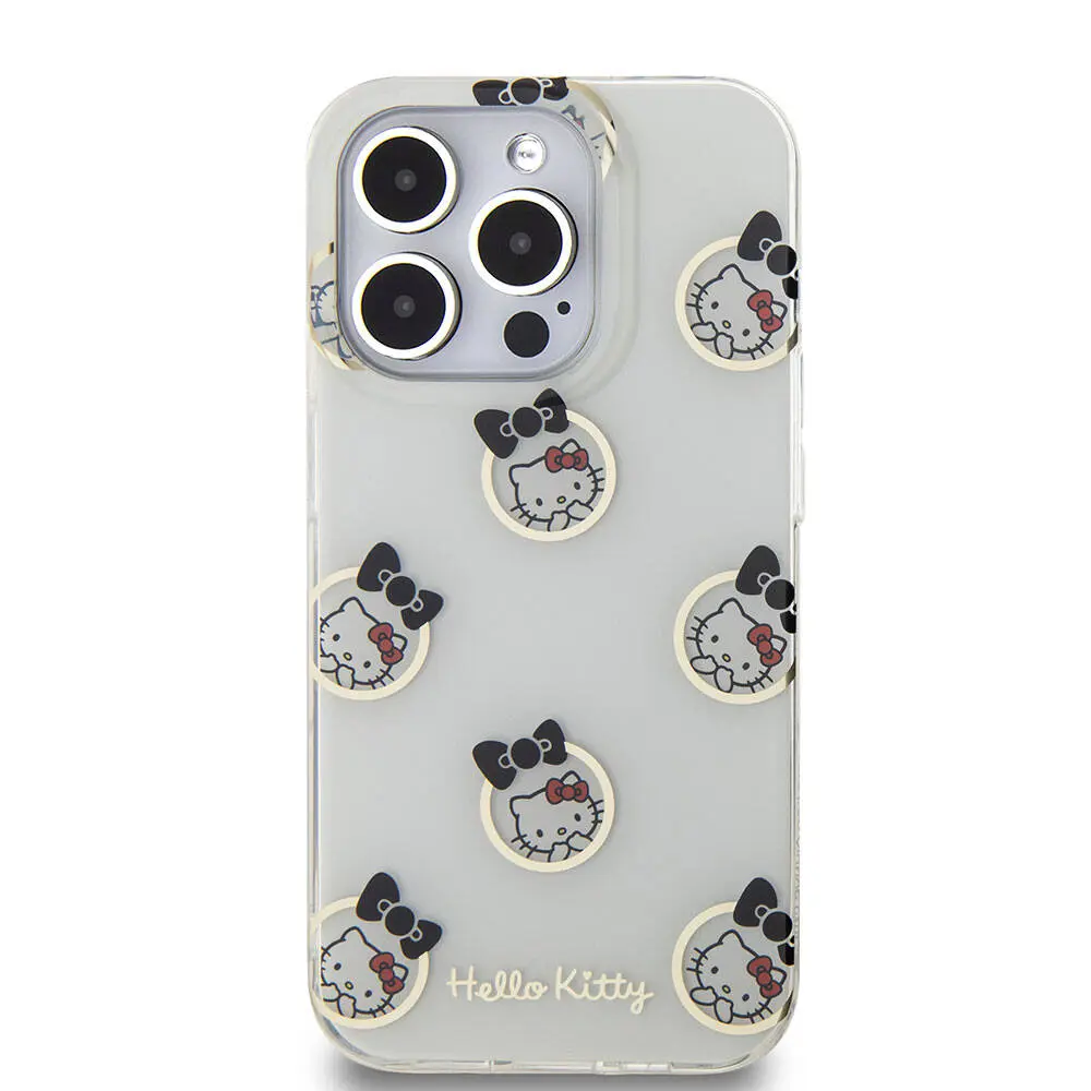 iPhone 15 Pro Lisanslı Hello Kitty Kılıf, Elektroplating Kaplama