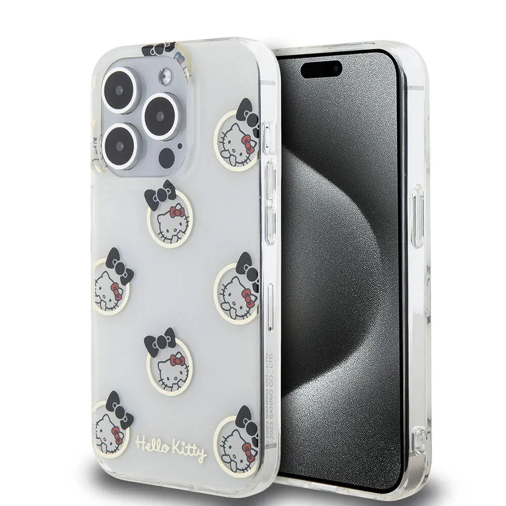 iPhone 15 Pro Lisanslı Hello Kitty Kılıf, Elektroplating Kaplama