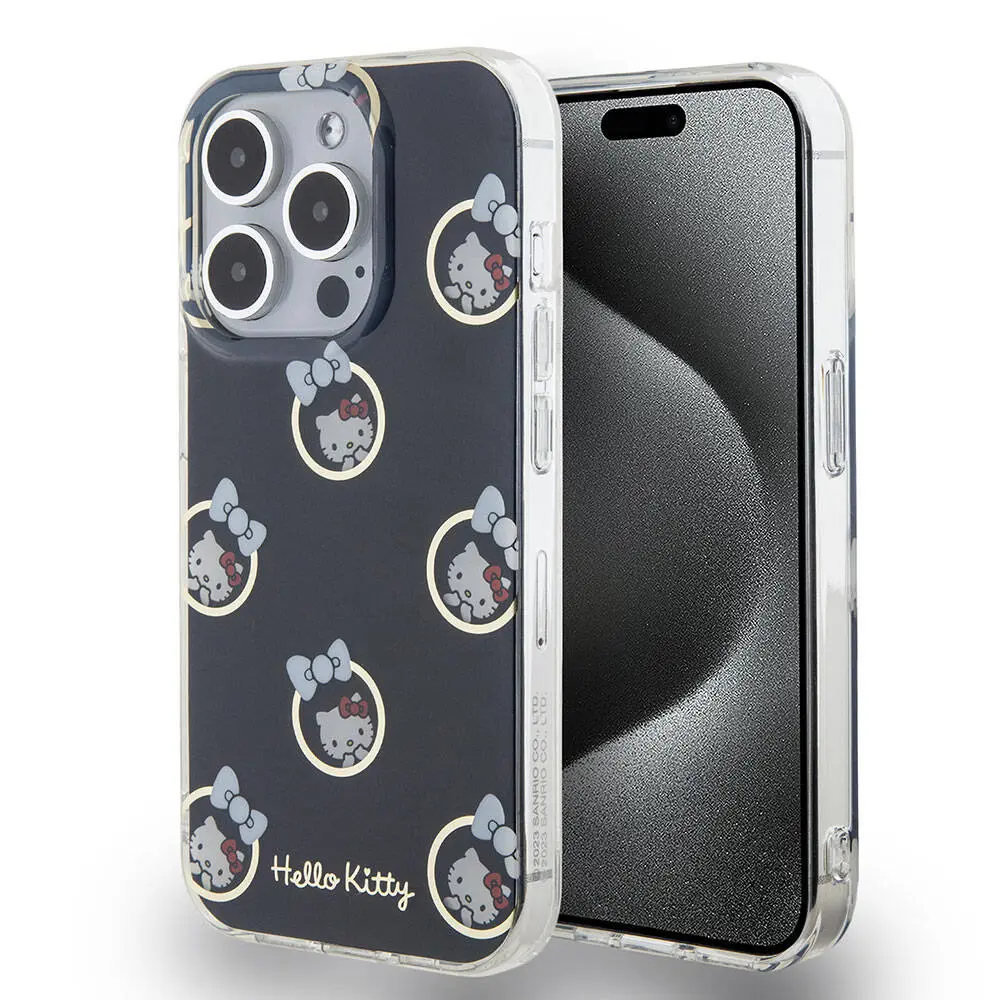 iPhone 15 Pro Lisanslı Hello Kitty Kılıf, Elektroplating Kaplama