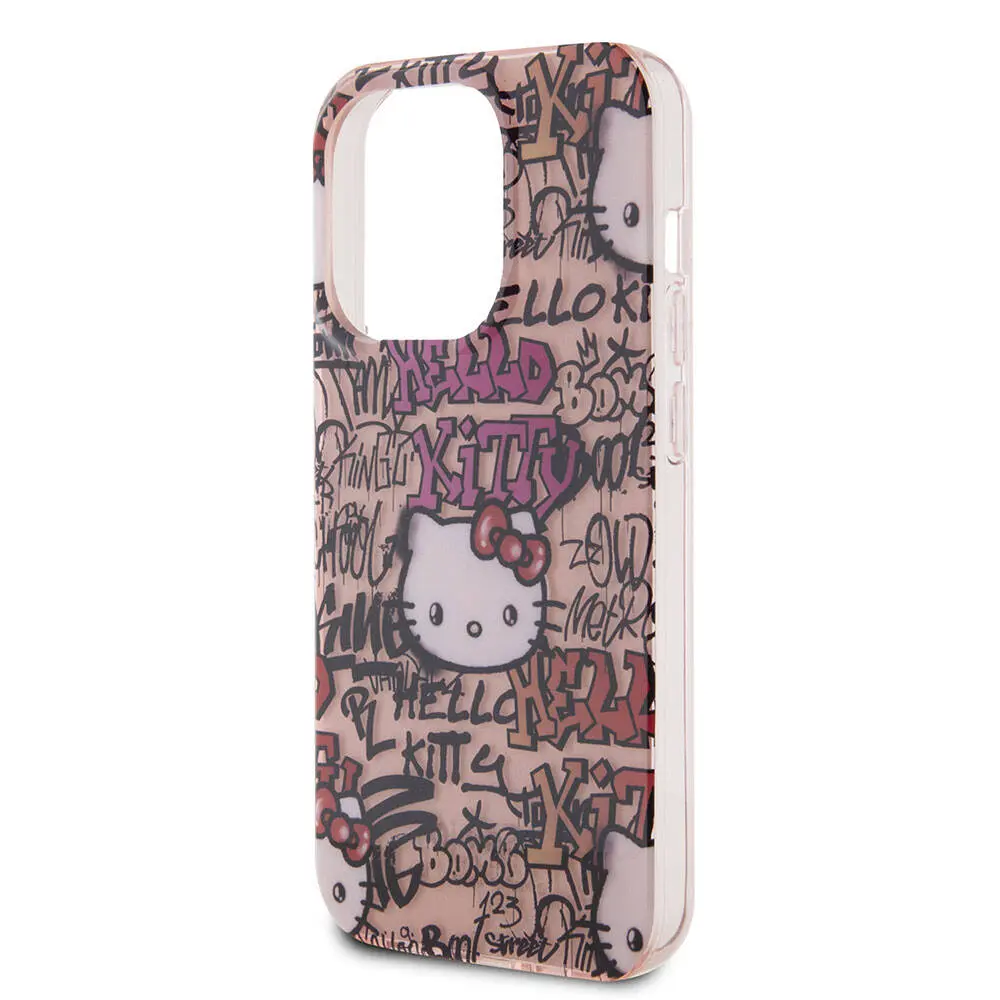iPhone 15 Pro Hello Kitty Lisanslı Graffiti Logolu Kılıf