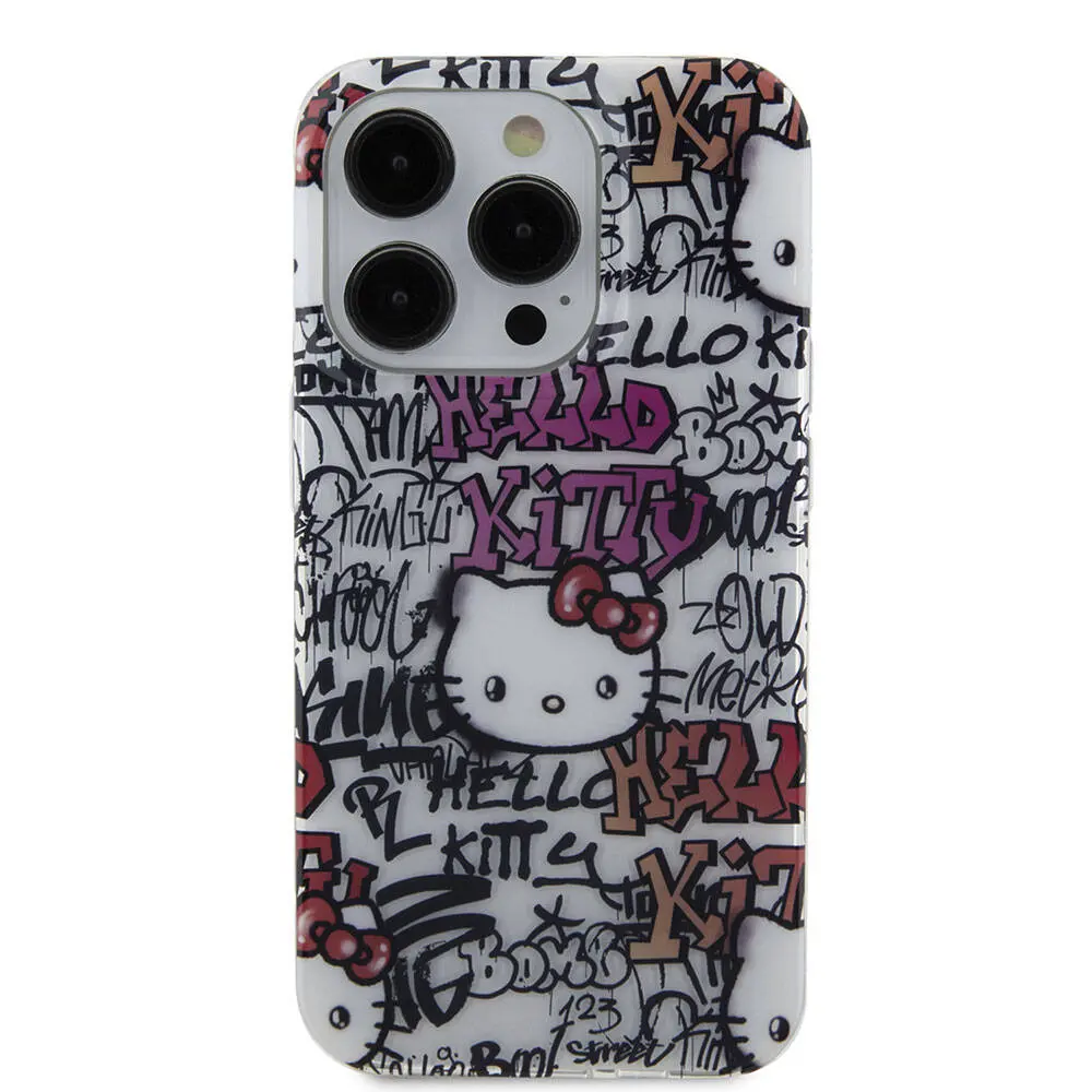 iPhone 15 Pro Hello Kitty Lisanslı Graffiti Logolu Kılıf