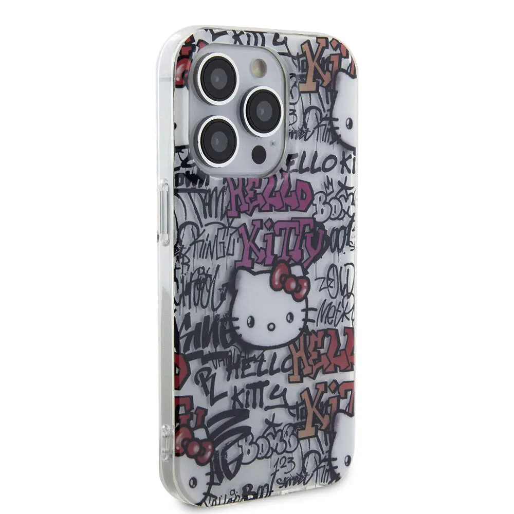 iPhone 15 Pro Hello Kitty Lisanslı Graffiti Logolu Kılıf