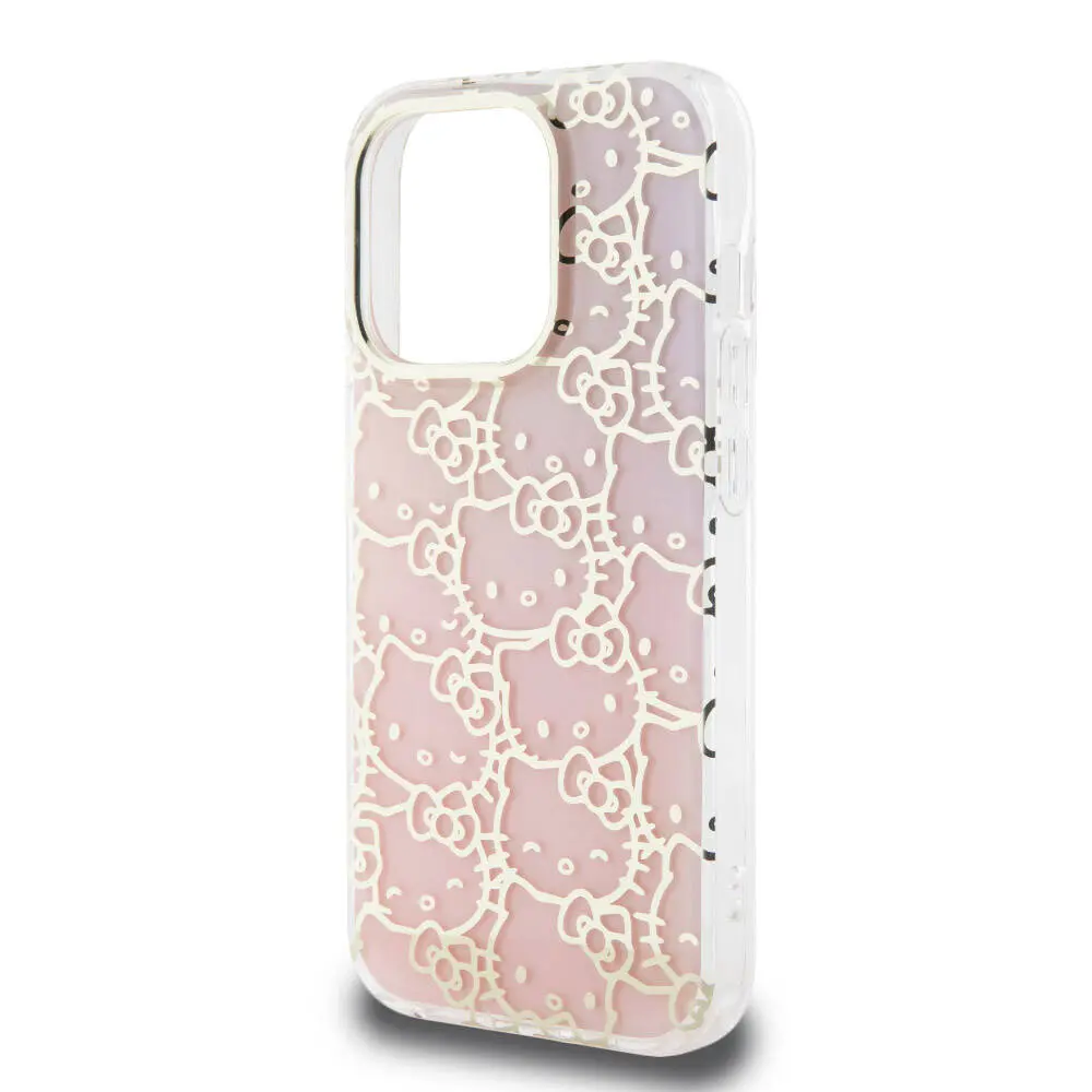 iPhone 15 Pro Renk Geçişli Elektroplating Kaplama Kılıf - Hello Kitty