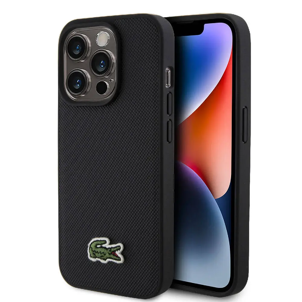 iPhone 15 Pro PU Pike Desenli Lisanslı Kılıf - Lacoste
