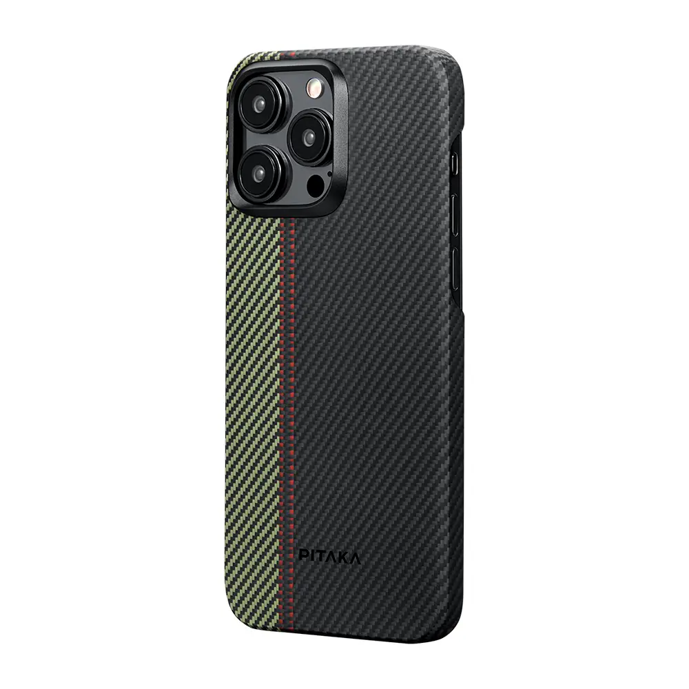 iPhone 15 Pro MagSafe Uyumlu Aramid Fiber Kılıf - Pitaka Tactile Woven Orchestra Overture