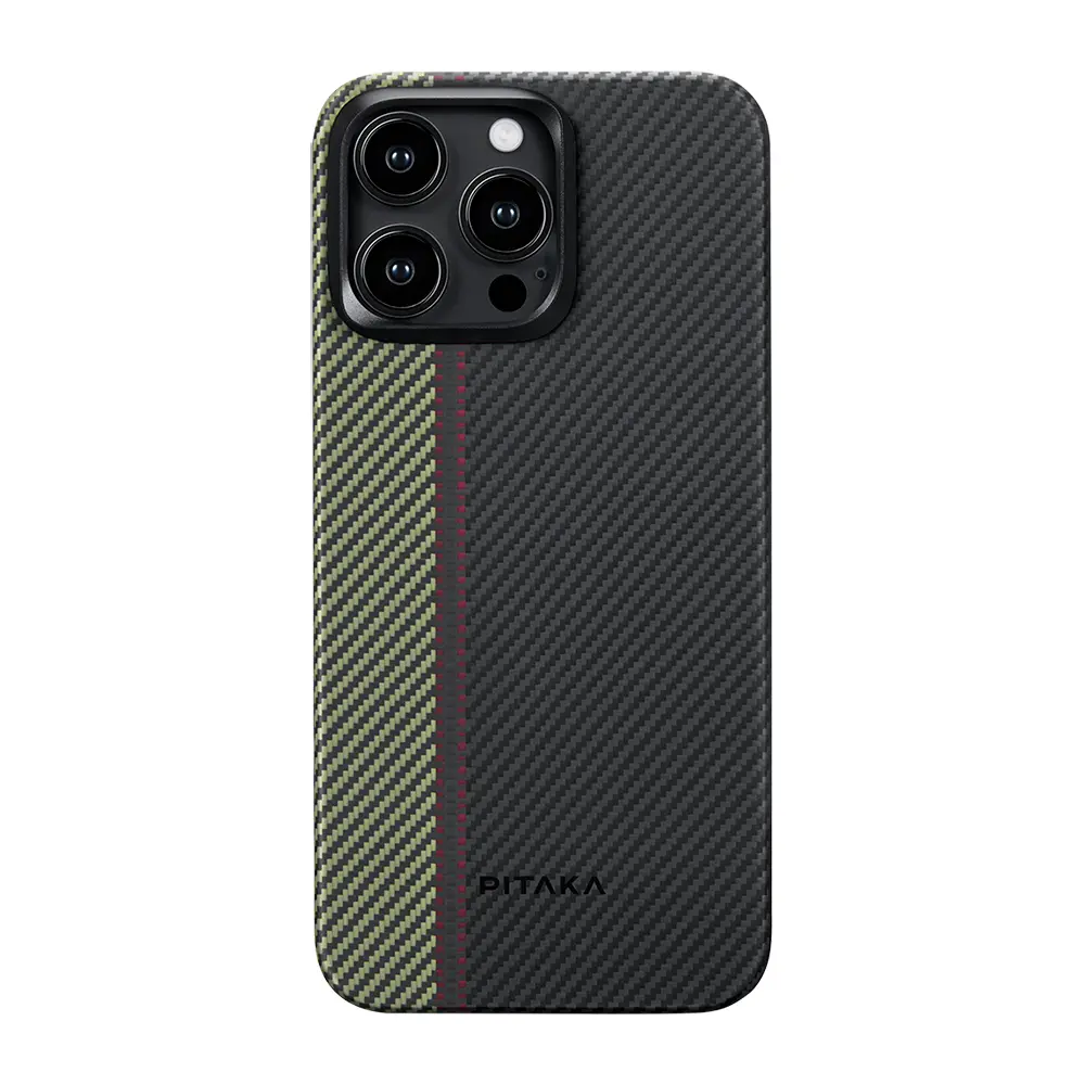 iPhone 15 Pro MagSafe Uyumlu Aramid Fiber Kılıf - Pitaka Tactile Woven Orchestra Overture