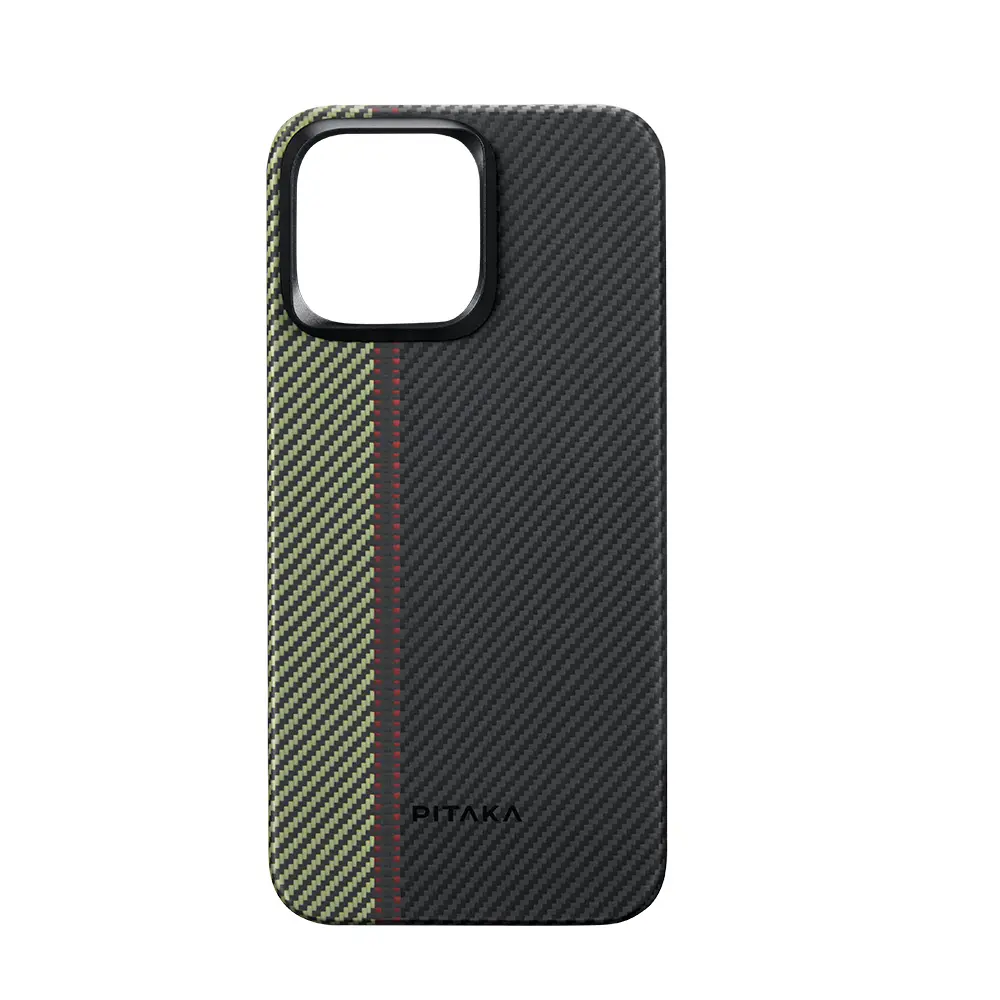iPhone 15 Pro MagSafe Uyumlu Aramid Fiber Kılıf - Pitaka Tactile Woven Orchestra Overture