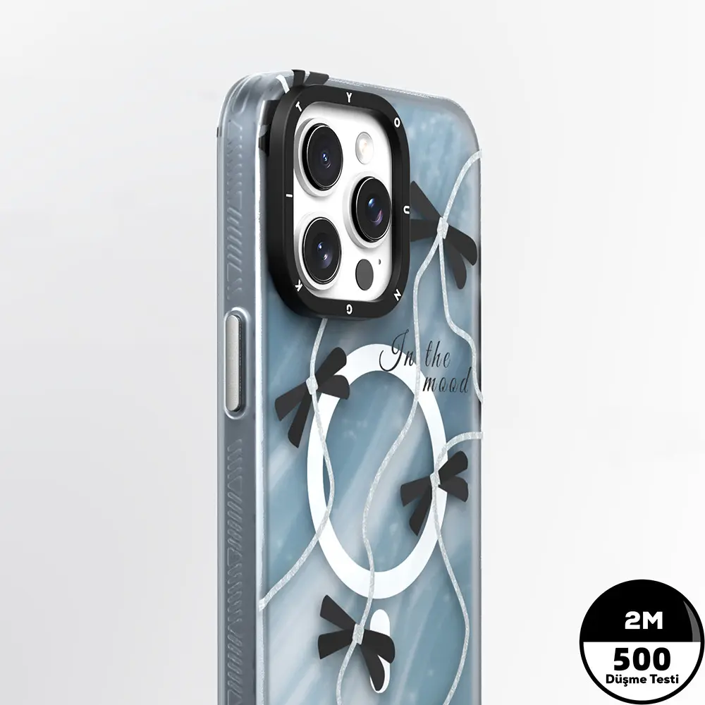 iPhone 15 Pro MagSafe Uyumlu Çift Katmanlı Kılıf - Youngkit Star&Butterfly