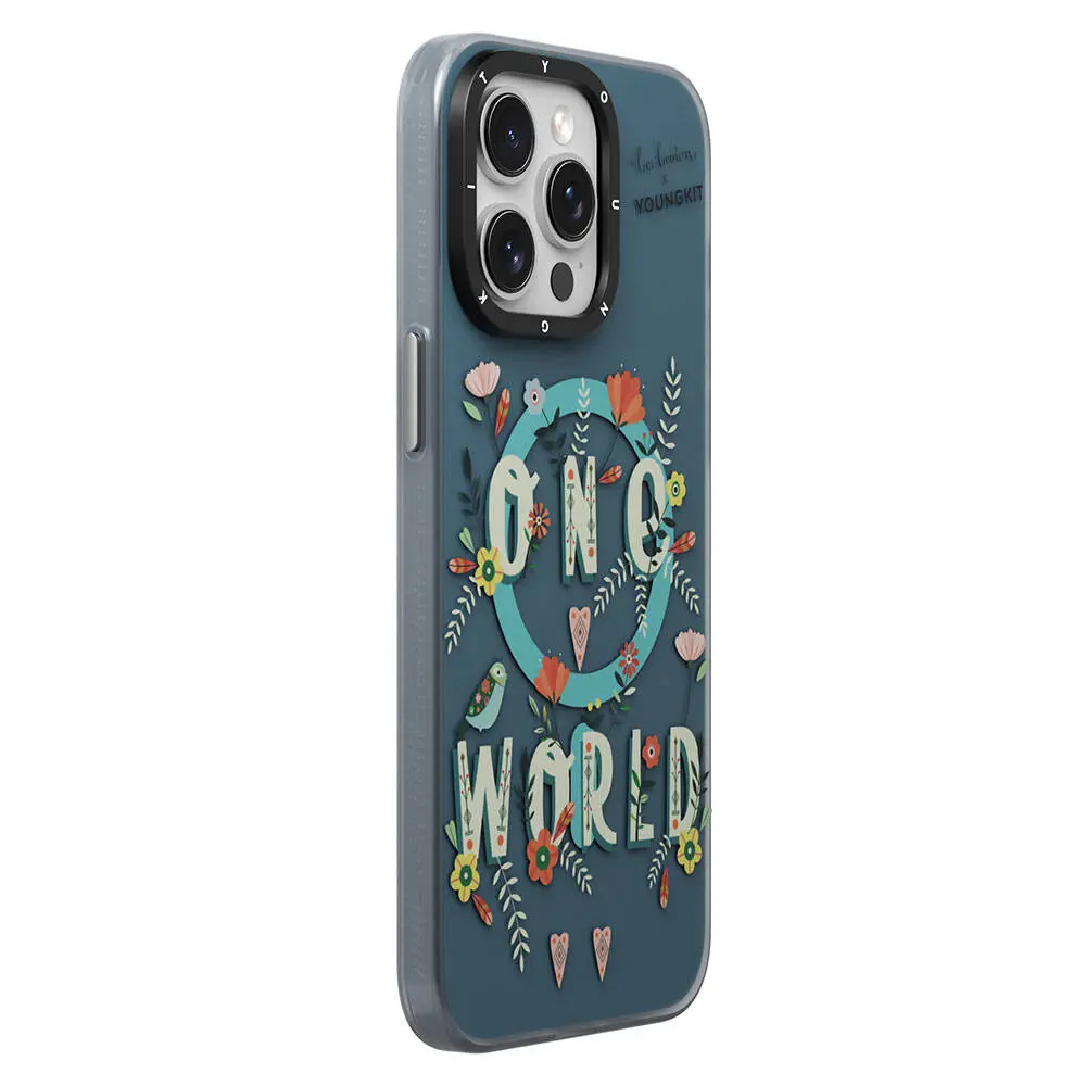 iPhone 15 Pro MagSafe Uyumlu Kılıf - Youngkit Colorful Life Bee Brown