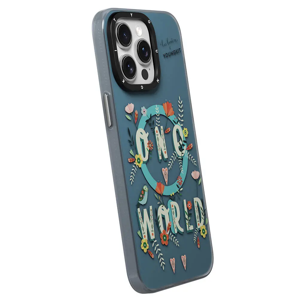 iPhone 15 Pro MagSafe Uyumlu Kılıf - Youngkit Colorful Life Bee Brown