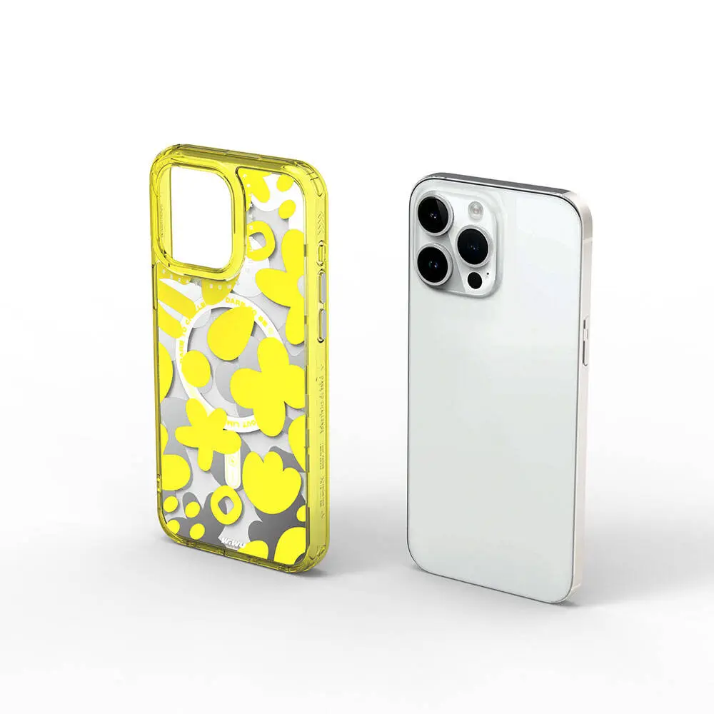 iPhone 15 Pro MagSafe Uyumlu Desenli Kılıf - Wiwu Fluorescent G Serisi