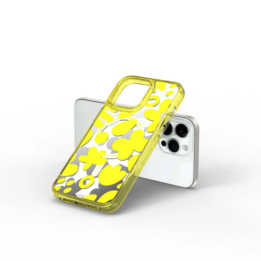 iPhone 15 Pro MagSafe Uyumlu Desenli Kılıf - Wiwu Fluorescent G Serisi