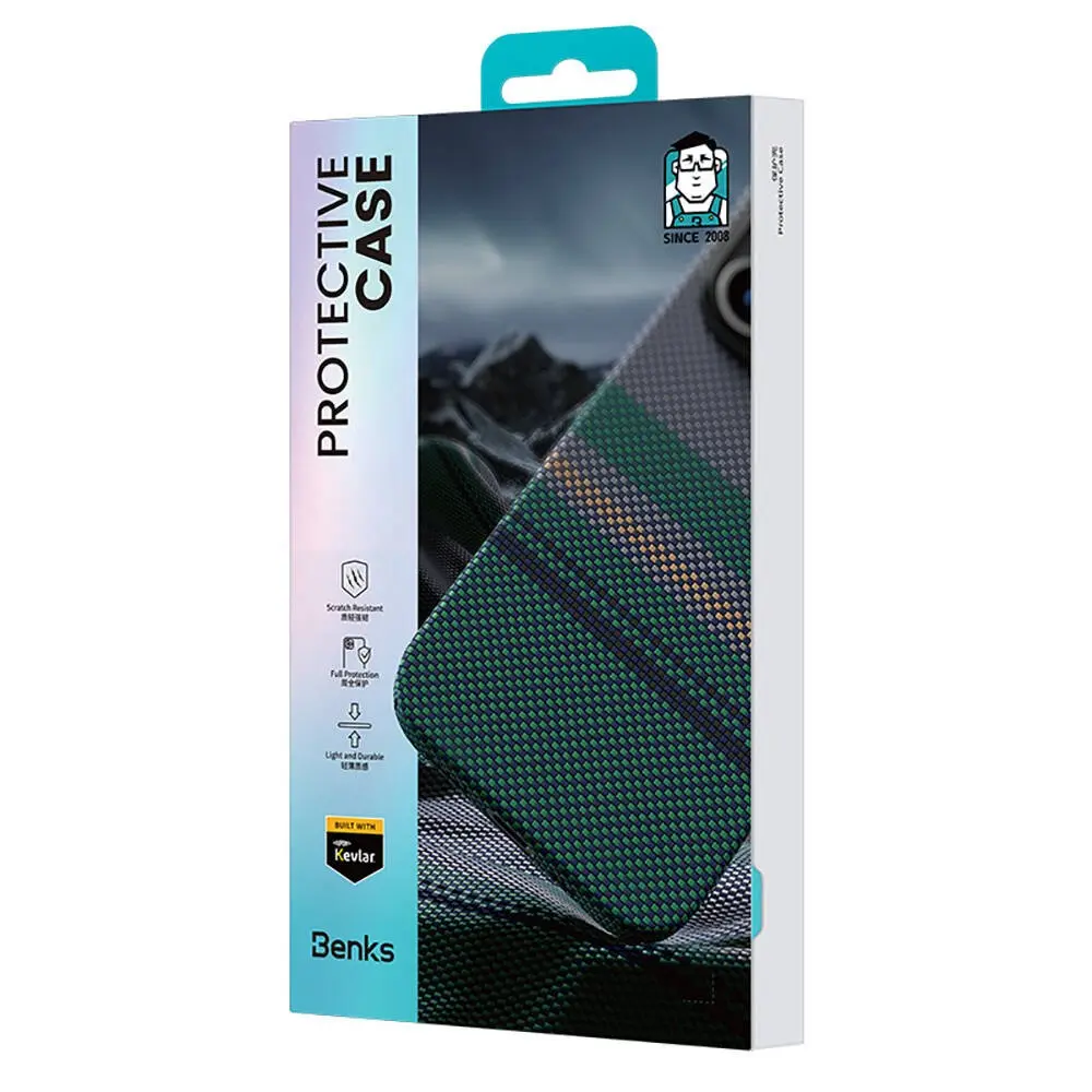 iPhone 15 Pro MagSafe Uyumlu Kevlar Kılıf - Benks Aurora ArmorPro