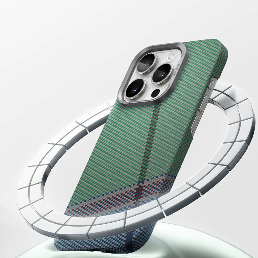 iPhone 15 Pro MagSafe Uyumlu Kevlar Kılıf - Benks ArmorAir Passion Green